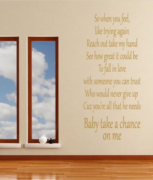 JLS - Take A Chance On Me lyrics