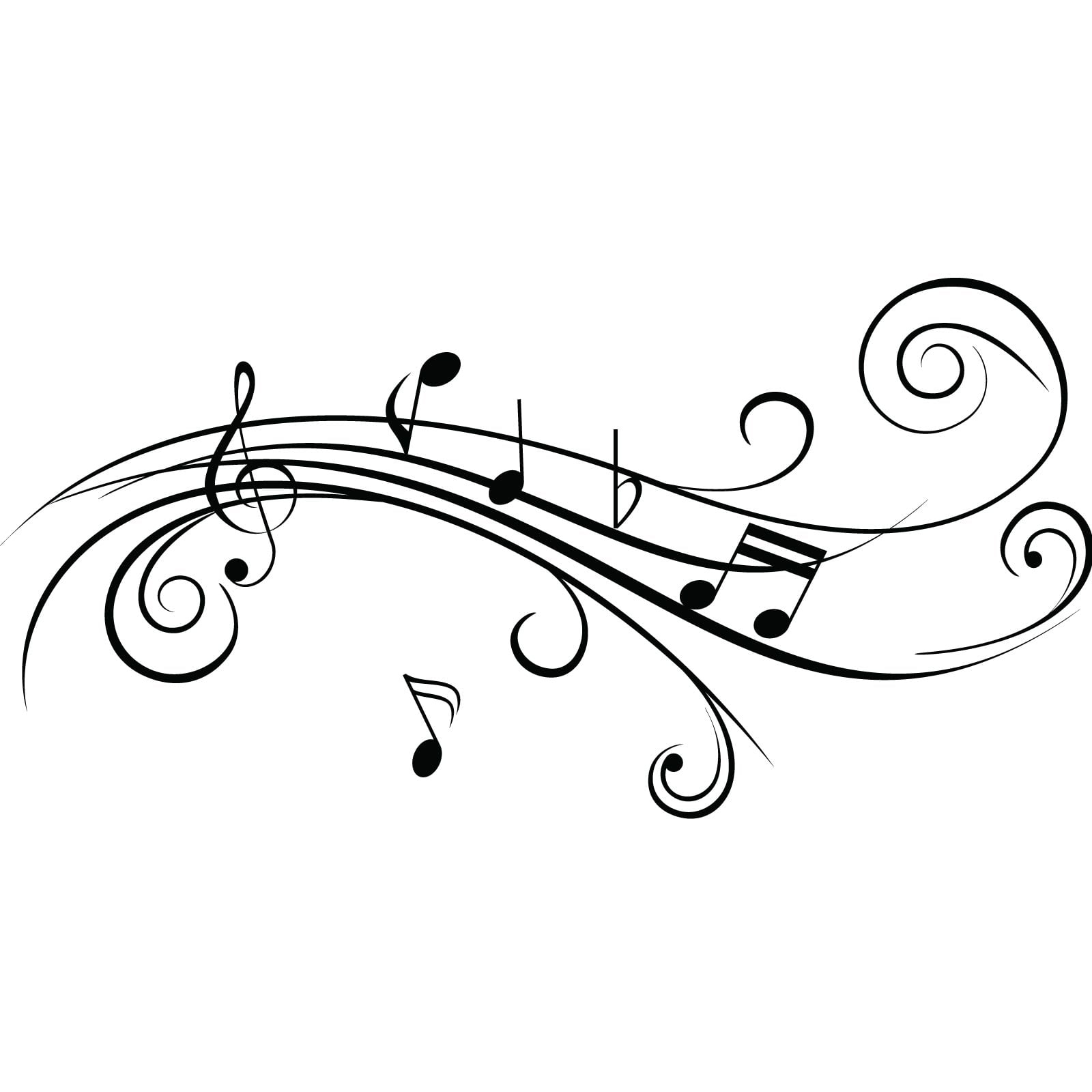 cool music note drawings