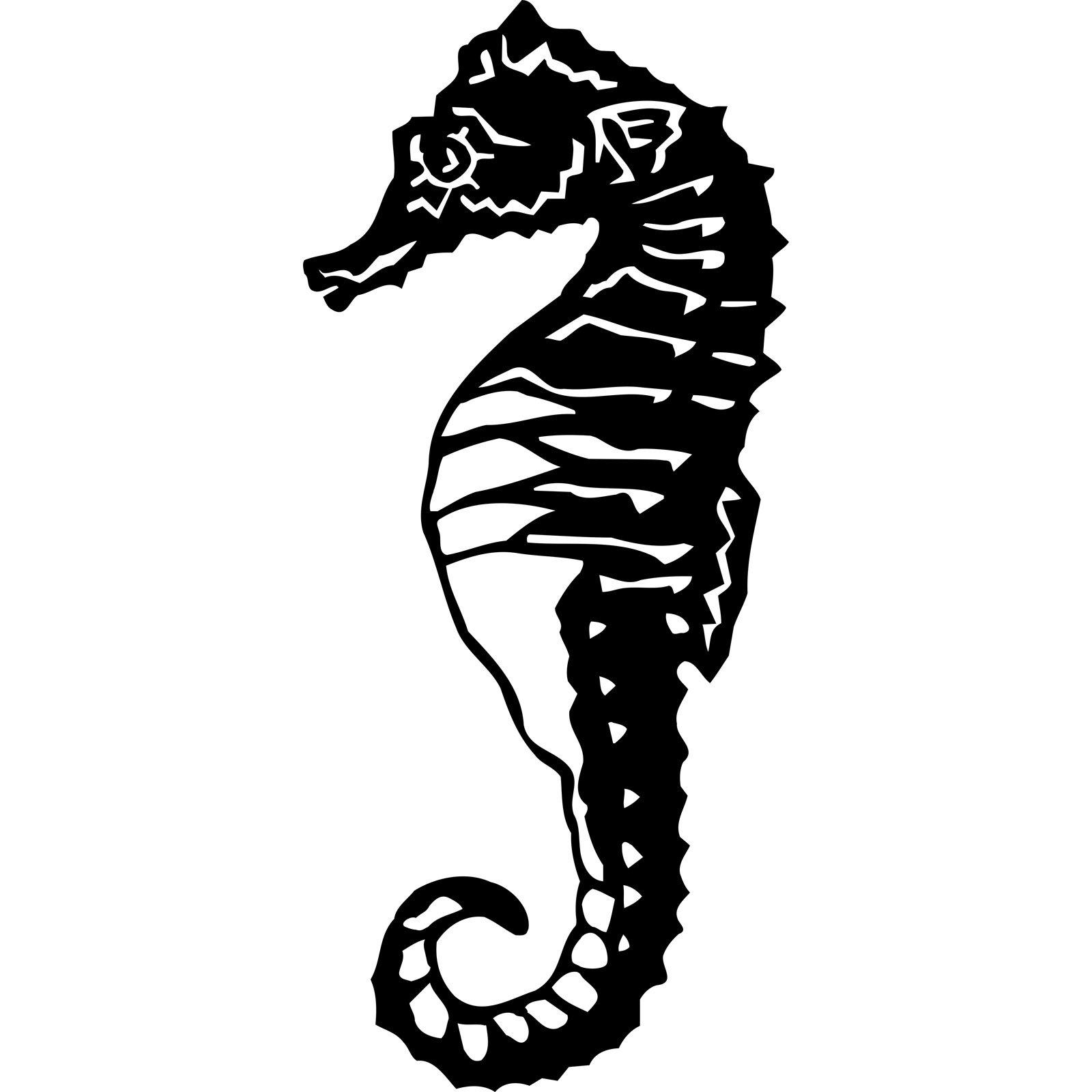 Векторный рисунок морской конек